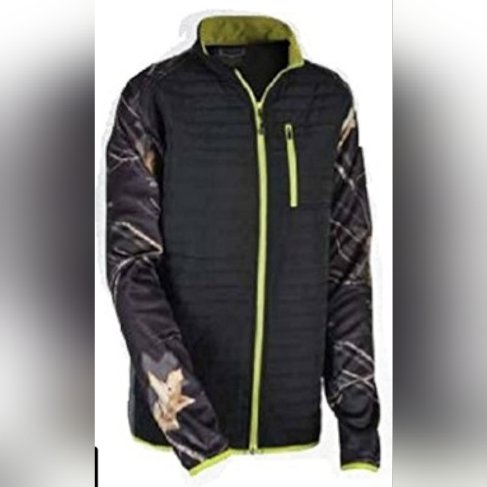 XL WOMANS TESLIN HIGHBRID MIDLAYER MOSSY OAK  FULL ZIP YUKON GEAR JACKET